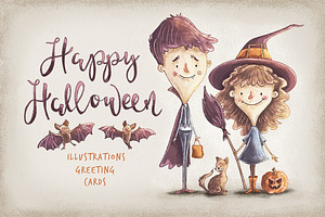 Kids Halloween Characters & Elements