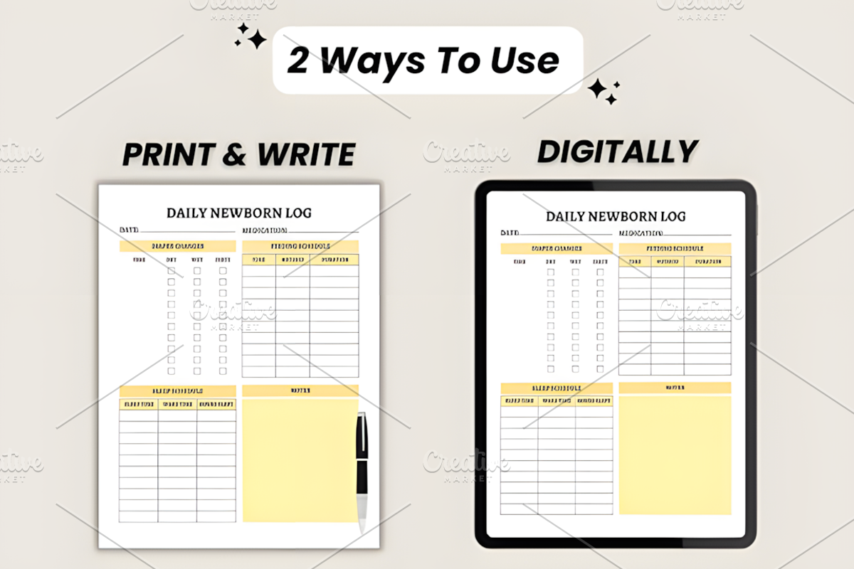 2026 Newborn Planner Canva Template, a Marketing Template by Ink Gallery (Photo 8 of 10)