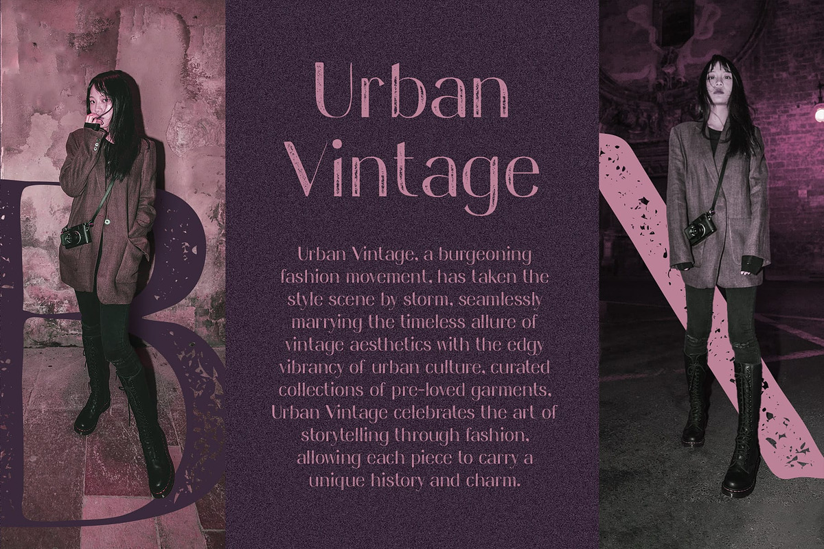 Saphile Vintage, a Sans Serif Font by Craft Supply Co. (Photo 8 of 8)