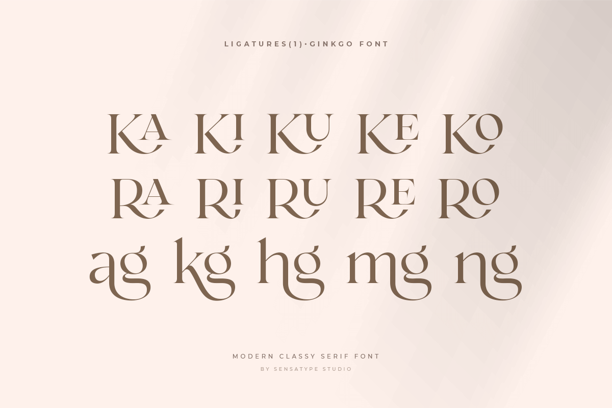 Ginkgo - Modern Classy Serif Font, a Serif Font by Sensatype (Photo 15 of 20)