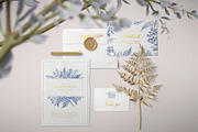 Blue floral. Botanical collection., a Pattern Graphic by Lisla (Thumbnail 2 of 5)