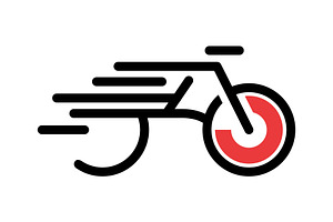 Simple Bike Line Logo, a Branding & Logo Template by Rhealea_Design