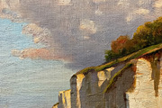 White Cliffs of Dover inspired oil painting capturing sunset lig, an Illustration by Studio ANNA (Thumbnail 2 of 2)