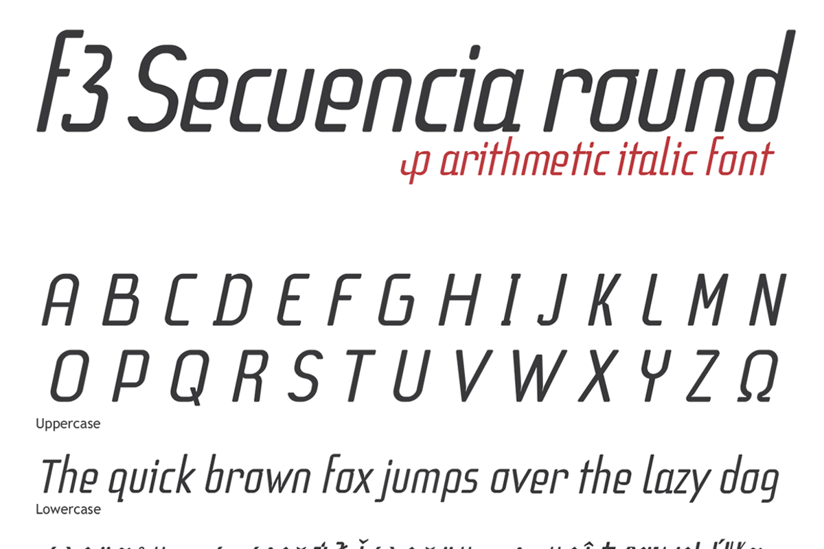 f3 Secuencia Round font preview 4