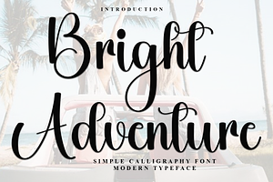 Bright Adventure, a Handwritten Font by InermediaSTUDIO