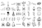 Witchy Halloween SVG Graphics, a Seasonal Illustration by DENIDigitalArtSudio (Thumbnail 2 of 6)