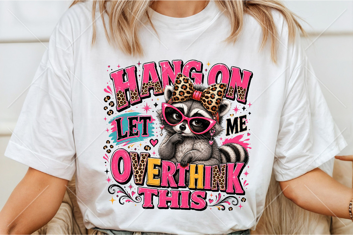 Funny Raccoon PNG, Overthinking, a Seasonal Illustration by Canvas Craft (Photo 3 of 6)