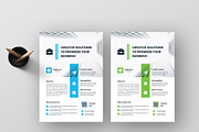Minimal Clean Business Flyer Design, a Flyer Template by mijli (Thumbnail 2 of 12)