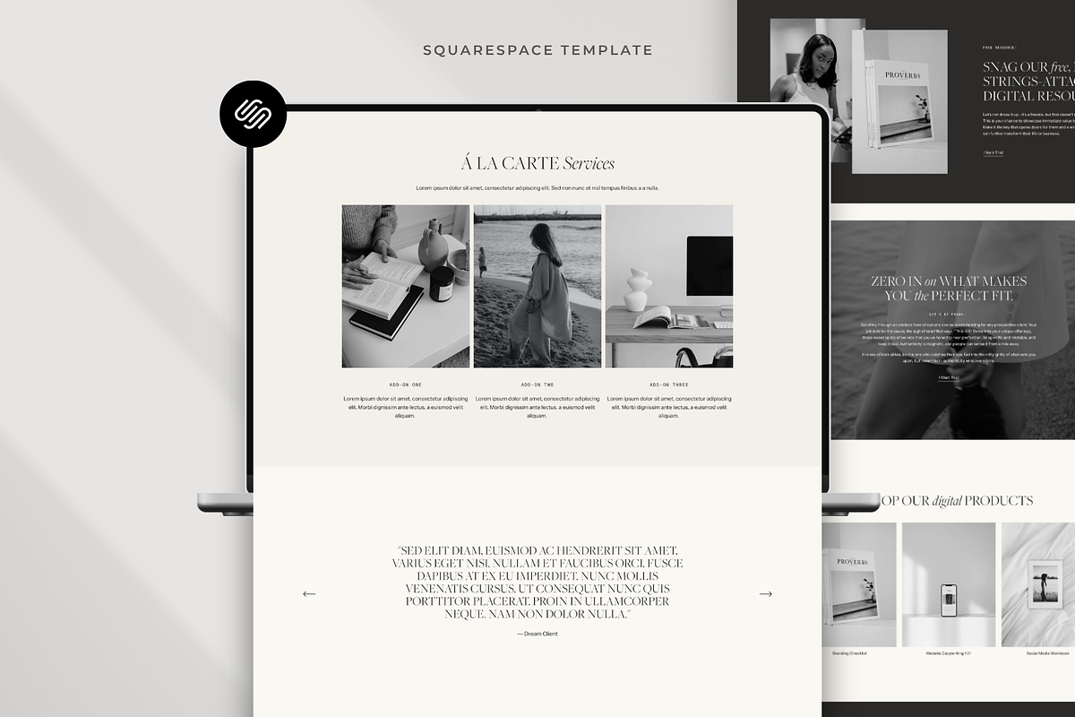 Squarespace Template For Counsellors, a Squarespace Template by Candor Templates (Photo 3 of 19)