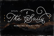 The Saily - Monoline Script Font, a Script Font by StringLabs (Thumbnail 1 of 10)