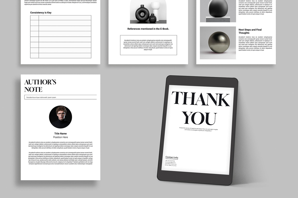 E Book Tempalte Layout, an UI Kit Template by MightyDesign (Photo 6 of 9)