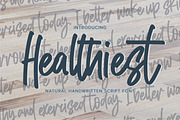 Healthiest - Natural Handwritten, a Script Font by Gassstype (Thumbnail 1 of 8)