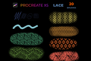 20 lace Procreate Brush Set, a Brush Add-On by Graphics Resources (Thumbnail 9 of 9)
