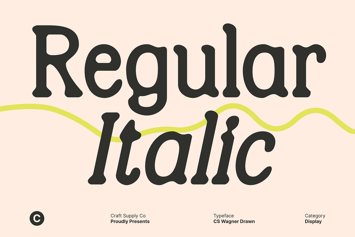 CS Wagner Drawn, a Serif Font by Craft Supply Co. (Photo 2 of 8)