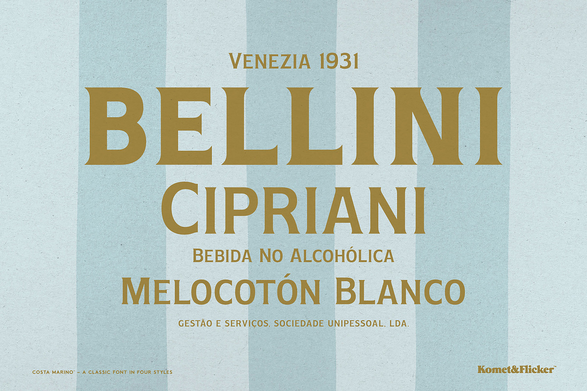 Costa Marino - A Classic Style Font, a Serif Font by Komet & Flicker (Photo 3 of 14)