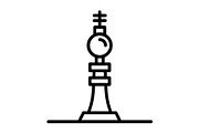 Fernsehturm Berlin Line Icon, an Icon by Pexelpy (Thumbnail 1 of 2)