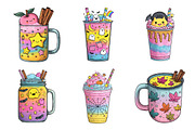 Whimsical Halloween Drink Clipart, a Seasonal Illustration by Creative Art (Thumbnail 5 of 7)