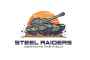 Steel Raiders Tank Logo Design, an Object Illustration by Izdihaar_Studio (Thumbnail 1 of 2)