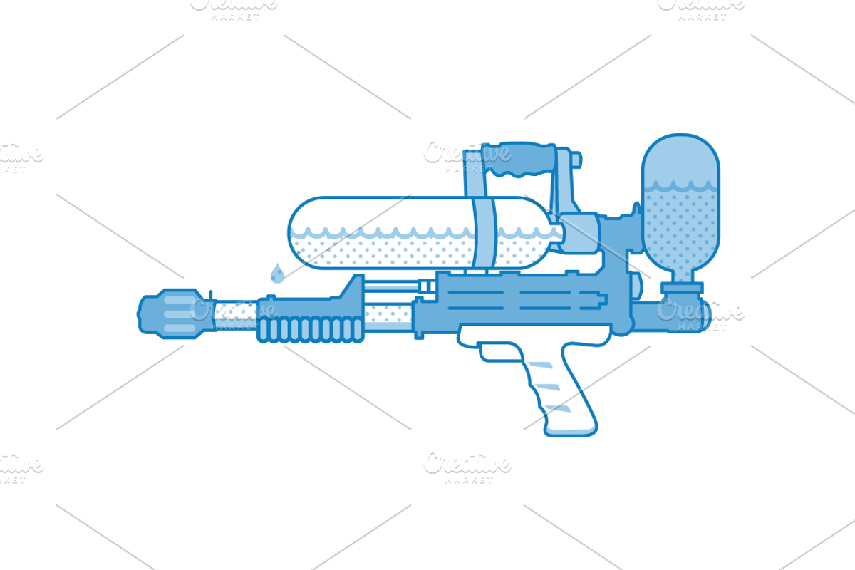 Water Gun: Super Soaker, an Illustration by CSA Creative Studio (Photo 1 of 2)