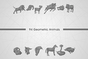 94 Geometric Animals, an Animal Illustration by RHY Studio