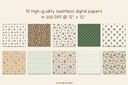 Jungle Safari Clipart and Patterns, a Pattern Graphic by Drafts n Doodles (Thumbnail 4 of 12)