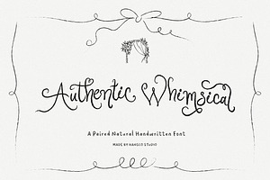 Authentic Whimsical Font, a Handwritten Font by HansCo Studio