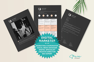 Digital Marketer Resume Template