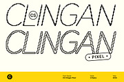 CS Clingan Pixel, a Sans Serif Font by Craft Supply Co. (Thumbnail 1 of 8)