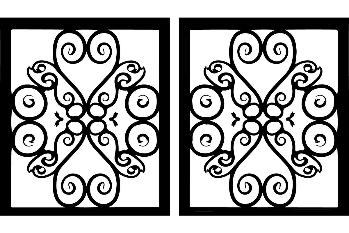 Vintage Scroll Gate Panel Bundle, a Decorative Illustration by Creativeshirt (Photo 8 of 20)