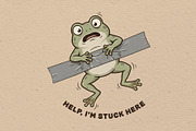 Help, I'm stuck here, an Animal Illustration by Vectorlina (Thumbnail 1 of 5)