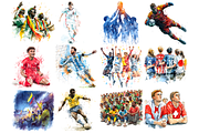 Soccer World Cup Clipart Bundle, a Decorative Illustration by stickermadness (Thumbnail 3 of 4)
