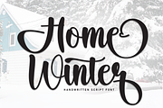 Home Winter | Script Font, a Handwritten Font by Scratchones (Thumbnail 1 of 9)
