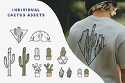Unique Cacti Logos & Illustrations, a Branding & Logo Template by Salty Sweet Creative (Thumbnail 3 of 5)