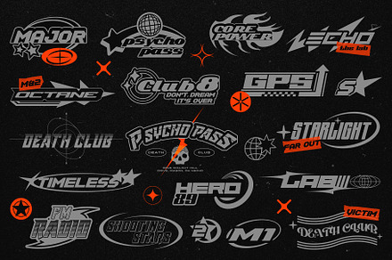 Y2K Titles, an Object Graphic by Pixflow