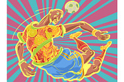 A football player and a ball, a Sport Illustration by rogistok (Thumbnail 1 of 3)