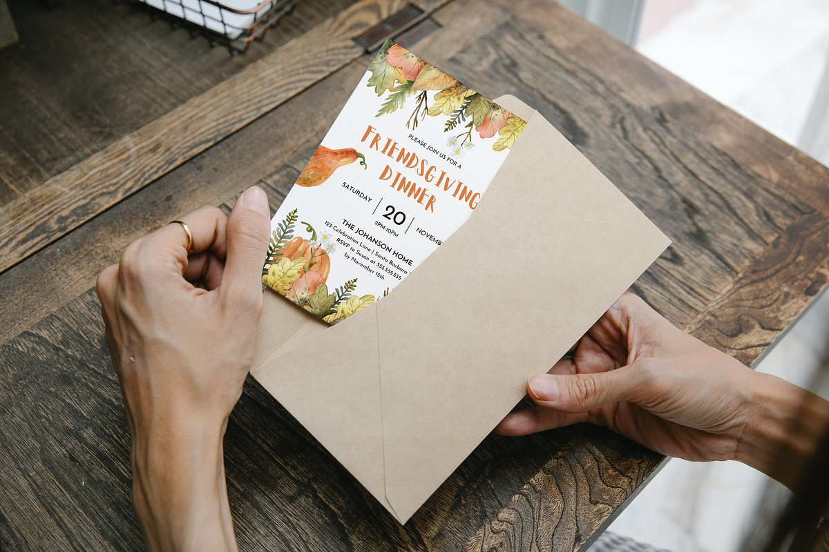 Editable Thanksgiving Invitation, an Invitation Template by ForeverPrint (Photo 5 of 7)