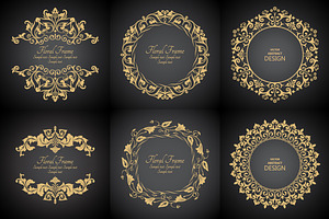 Vector Decorative Monogram Frames