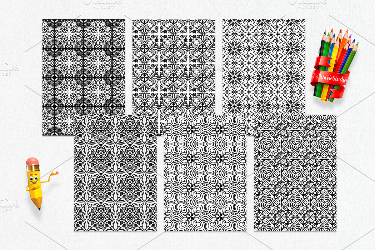 Geometric tile collection Vol-03, a Brushes & More by dnapslvsk (Photo 3 of 7)