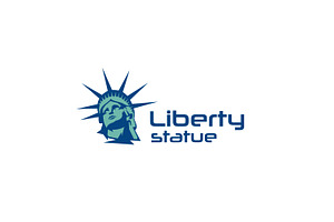 Liberty Statue Logo Design