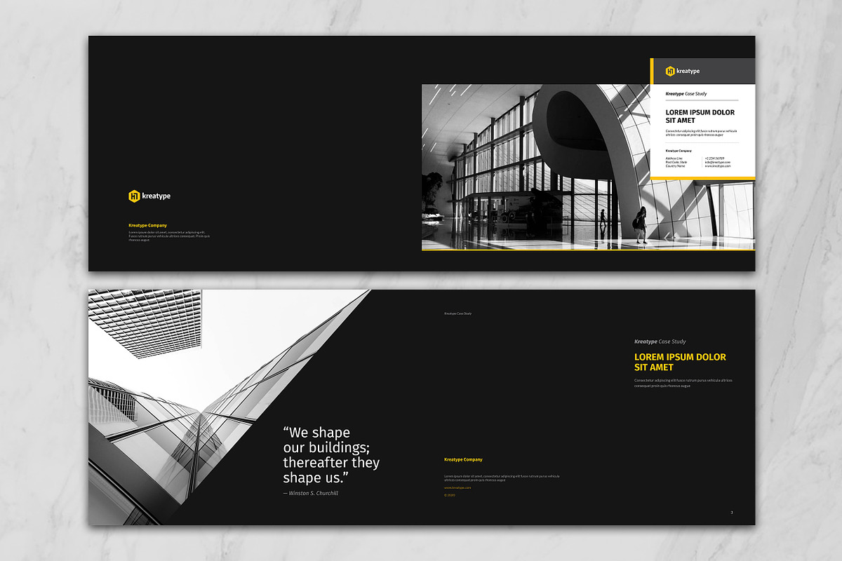 Kreatype Case Study, a Brochure Template by Kreatype Studio (Photo 2 of 13)