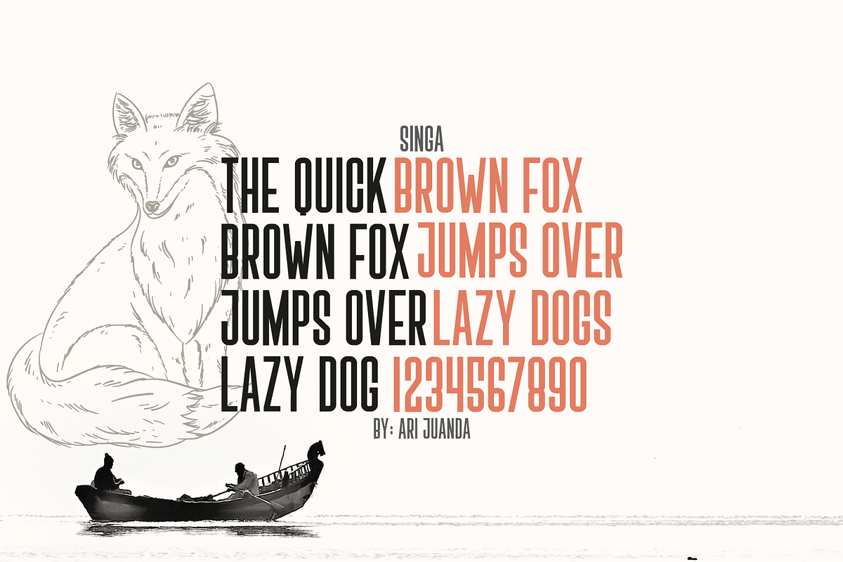 Singa, a Sans Serif Font by Linecreative (Photo 4 of 8)