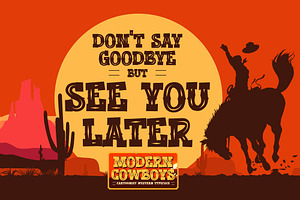 Modern Cowboys - Cartoonist Western