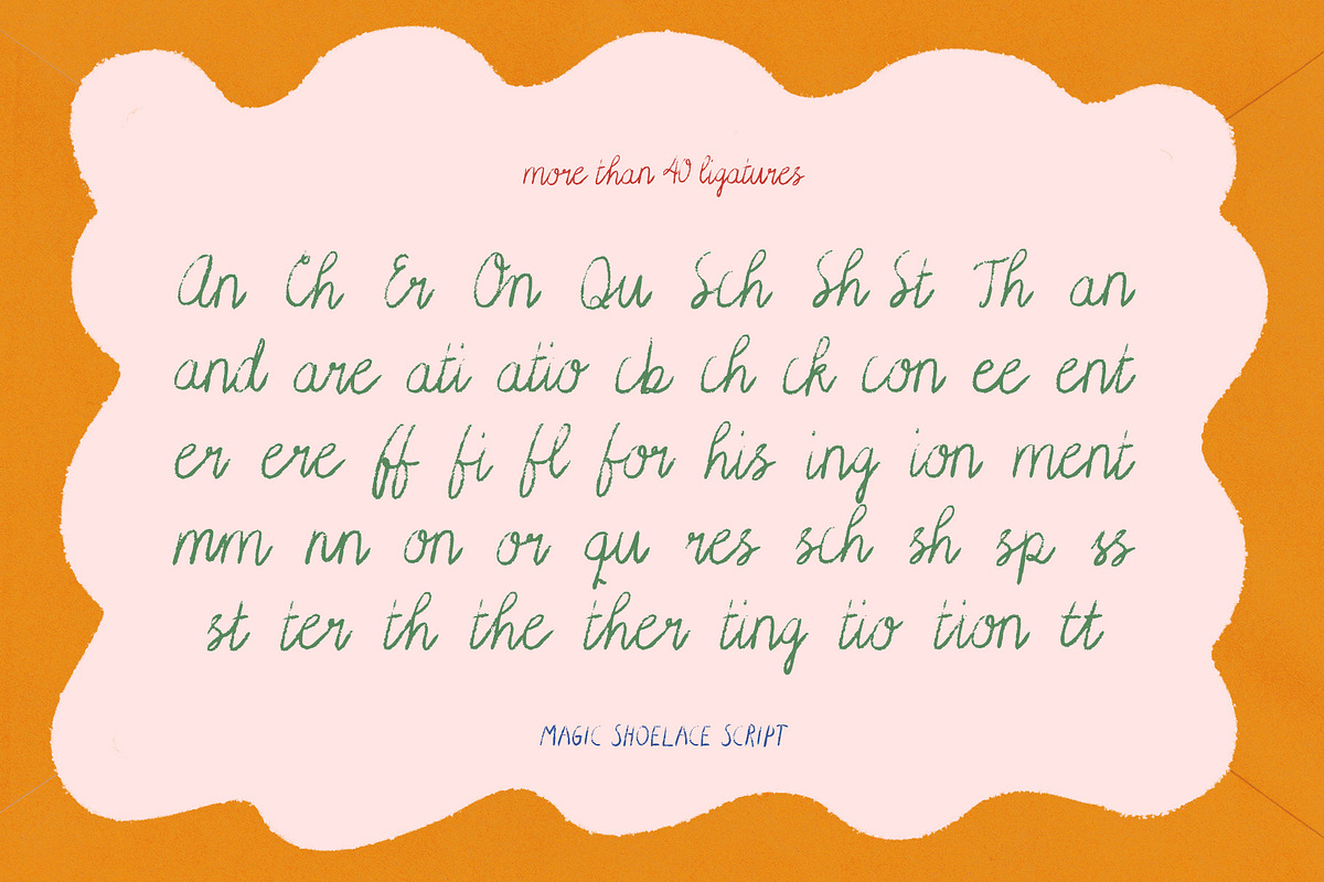 Handwritten Magic Shoelace Script, a Script Font by Perplexitics (Photo 9 of 10)