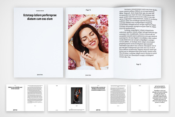 Minimal Portfolio Brochure Template preview 2