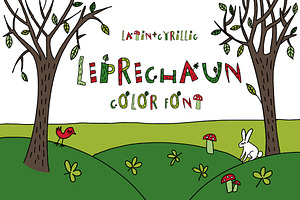 Leprechaun color font