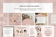 Nude Instagram templates for Canva, a Social Media Template by Templates Boutique (Thumbnail 5 of 9)