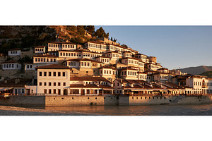 Golden Hour Over Berat City of a, an Architecture Photo by piter.goskov