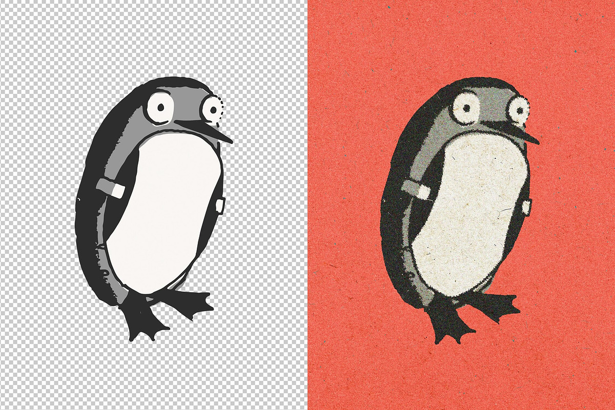 Vintage Paper Print Effect, a Layer Style Add-On by Design Squad (Photo 3 of 6)