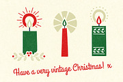 Vintage Christmas Candles, a Decorative Illustration by Little Bean (Thumbnail 5 of 5)