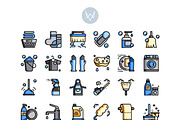 30 Cleaning Icon Sets, an Outline Icon by VINZENCE STUDIO (Thumbnail 2 of 4)